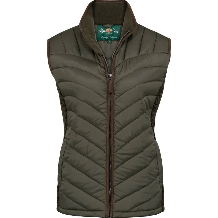 2021 Alan Paine Womens Highshore Gilet HIGLGIL - Dark Olive
