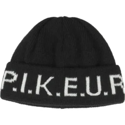 2021 Pikeur Logo Beanie 8846 - Black / White Colour Black/White
