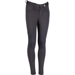 2022 HKM Womens Anni Knee Patch Breeches 13527 - Dark Grey
