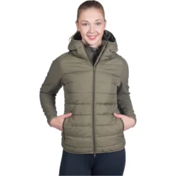 2022 HKM Womens Hybrid Jacket 13589 - Olive Green