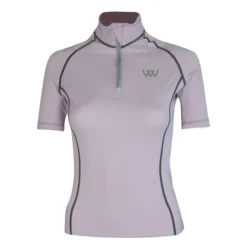 2022 Woof Wear Womens Short Sleeve Performance Riding Shirt WA0006 - Lilac Colour Lilac