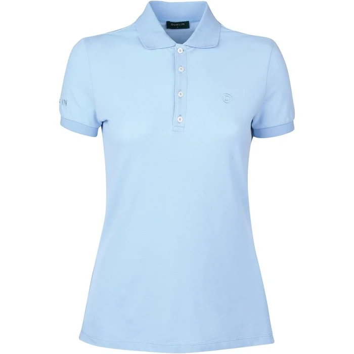 2023 Dublin Womens Lily Cap Sleeve Polo Shirt 1000385183 - Ice Blue Colour Ice Blue