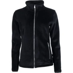 2023 HKM Womens Leana Plush Jacket 14233 - Black