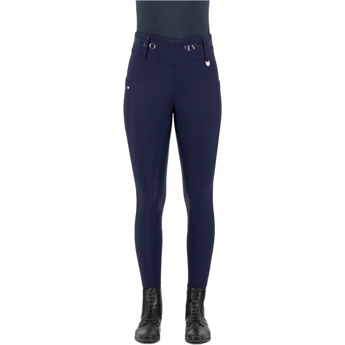 2023 HV Polo Womens Favourite Highwaist Full Grip Riding Tights 201093514 - Navy Colour Navy