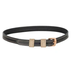 2023 Imperial Riding Womens Glimmer Spur Straps SP90123001 - Black / Rose Gold Colour Black/Rose Gold