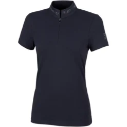 2023 Pikeur Womens Vroni Polo Top 321200 200 - Nightblue Colour Nightblue