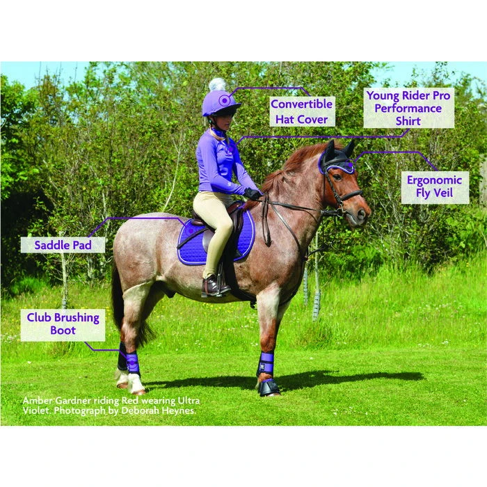 2022 Woof Wear Performance Riding Shirt WA0001 - Ultra Violet Colour Ultra Violet - Image 2