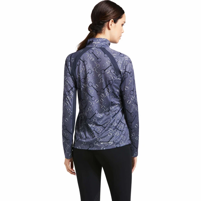 Ariat Womens Sunstopper 2.0 1/4 Zip Baselayer 10030429 - Char Bit Colour Char Bit - Image 2