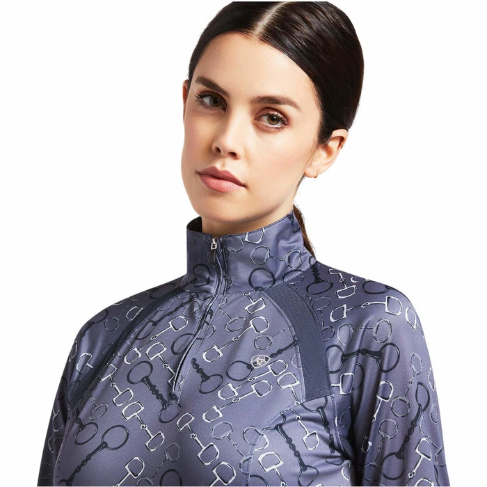 Ariat Womens Sunstopper 2.0 1/4 Zip Baselayer 10030429 - Char Bit Colour Char Bit - Image 4