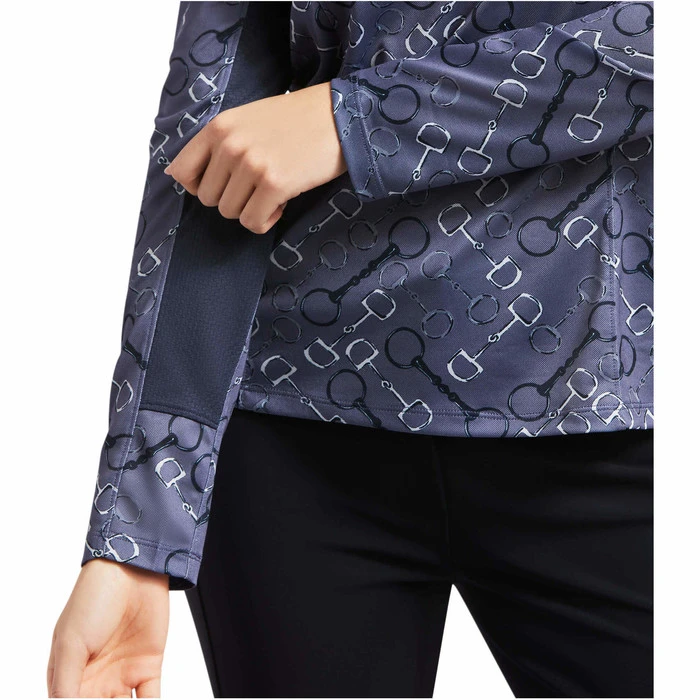 Ariat Womens Sunstopper 2.0 1/4 Zip Baselayer 10030429 - Char Bit Colour Char Bit - Image 5