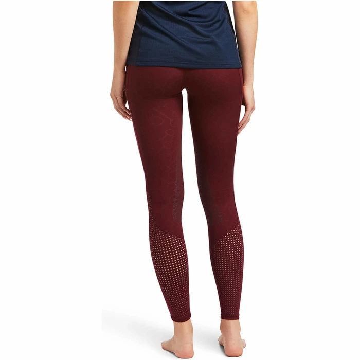 2022 Ariat Womens EOS Knee Patch Tight 10039880 - Zinfandel - Image 2