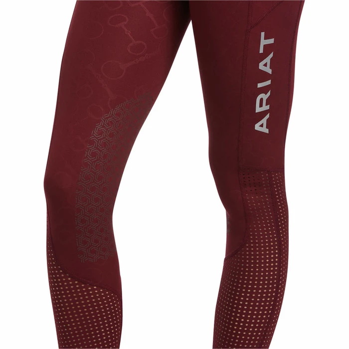 2022 Ariat Womens EOS Knee Patch Tight 10039880 - Zinfandel - Image 5