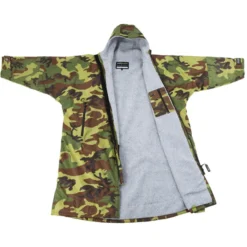 2021 Dryrobe Advance Long Sleeve Premium Outdoor Change Robe LSDABB - Camo / Grey Colour Grey/Camo