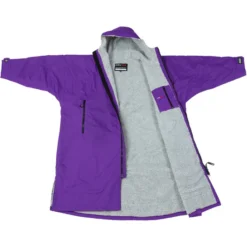 2021 Dryrobe Advance Long Sleeve Premium Outdoor Change Robe LSDABB - Purple / Grey Colour Grey/Purple