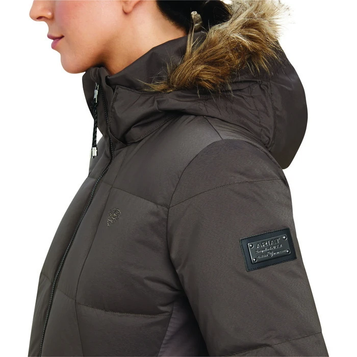 2022 Ariat Womens Altitude Down Jacket 10041238 - Banyan Bark - Image 3