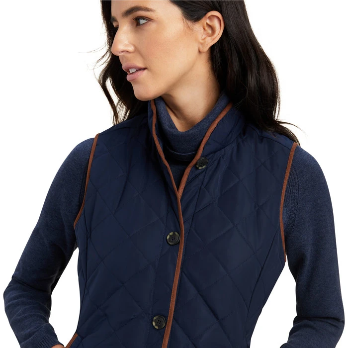2023 Ariat Womens Woodside 2.0 Vest 10041244 - Navy - Image 3