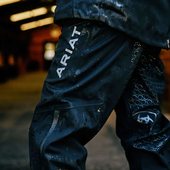 2022 Ariat Womens Venture H20 Shell Full Seat Trousers 10041345 - Black - Image 4