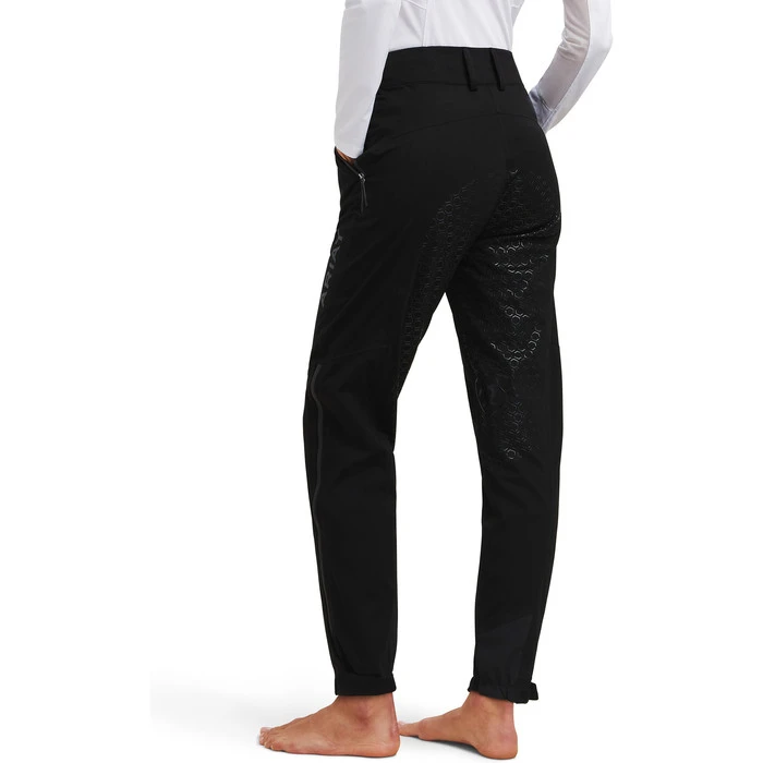 2022 Ariat Womens Venture H20 Shell Full Seat Trousers 10041345 - Black - Image 2
