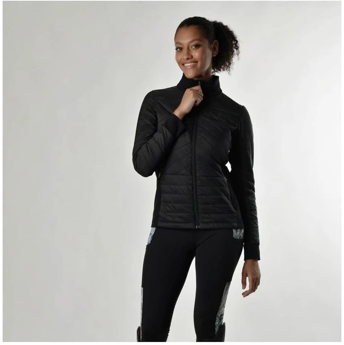 2022 Dublin Womens Lia Hybrid Quilted Jacket 1010960002 - Black - Image 3