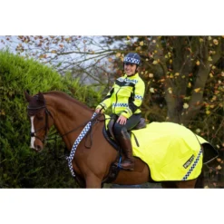 2022 Equisafety Polite Hi-Vis Waterproof Jacket Yellow