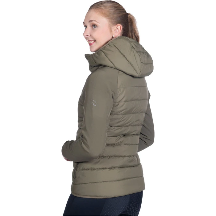 2022 HKM Womens Hybrid Jacket 13589 - Olive Green - Image 2