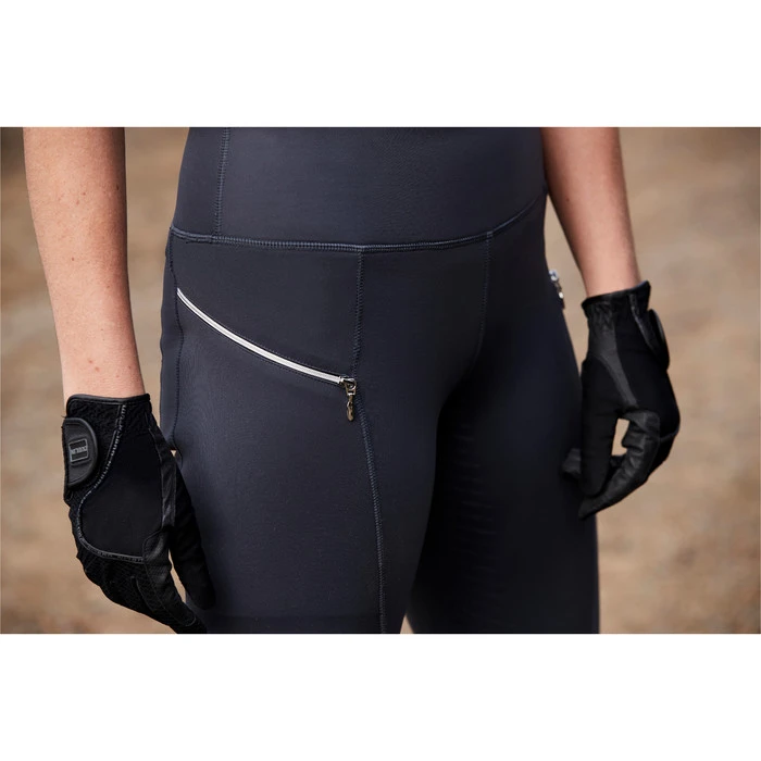 2023 Weatherbeeta Womens Veda Technical Tights 10109910 - Pewter Colour Pewter - Image 4