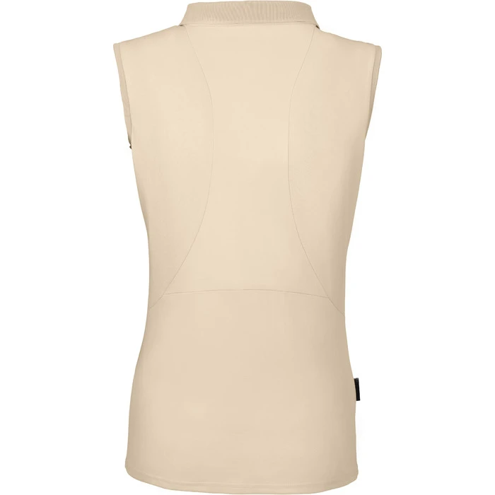 2023 Pikeur Womens Jarla Sleeveless Polo Shirt 322600 204 - Vanilla Cream Colour Vanilla Cream - Image 2