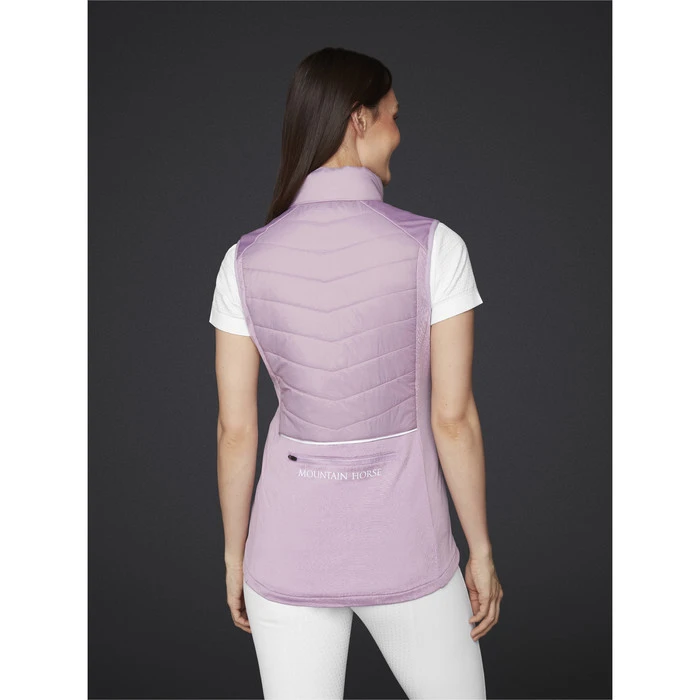 2023 Mountain Horse Womens Prime Hybrid Gilet 3423064 - Mauve Pink - Image 4