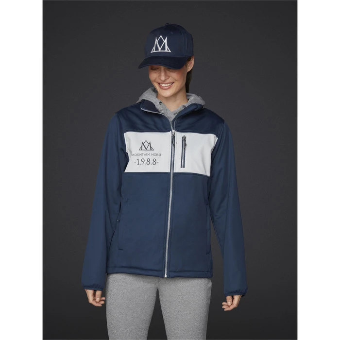 2023 Mountain Horse Womens Tile Softshell Jacket 34180400 - Navy - Image 3