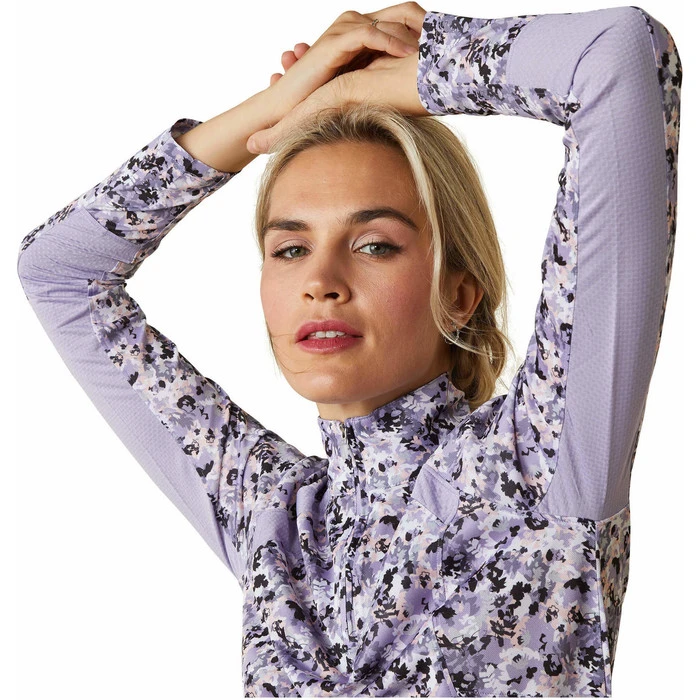 2023 Ariat Womens Sunstopper 2.0 1/4 Zip Baselayer & FREE Ariattek Performance Mesh Cap Bundle - Image 6