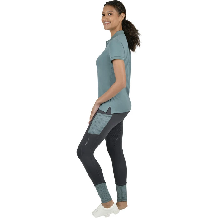 2023 Dublin Womens Curve Lauren Short Sleeve Polo Shirt 101850 - Sage - Image 2