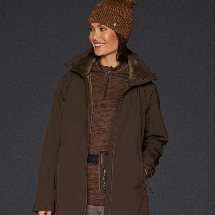 2023 Mountain Horse Womens Stella Softshell Parka Coat 33250 - Brown Colour Brown - Image 2