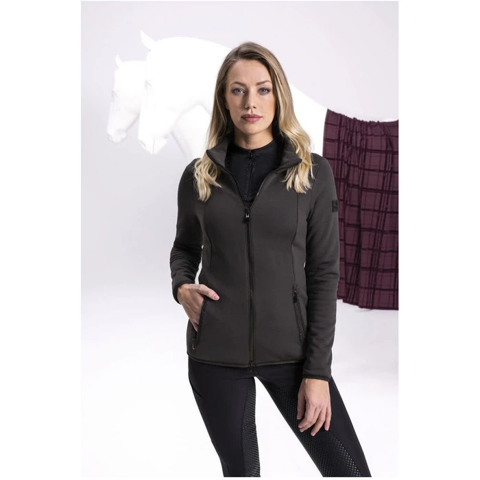2023 Pikeur Womens Polartec Jacket 403601 - Licorice - Image 2