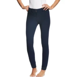 Ariat Womens Tri Factor Grip Knee Patch Breeches Navy