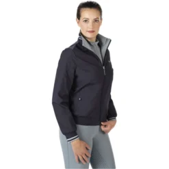 2022 HKM Womens Monaco Style Reversible Blouson 13135 - Dark Blue / Sage