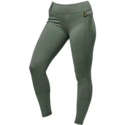 2022 Dublin Womens Cool It Everyday Riding Tights 100492402 - Olive Green Colour Olive Green