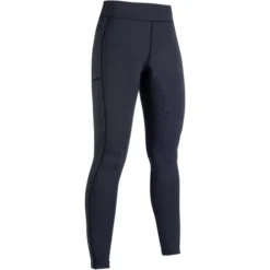 2022 HKM Womens Flow Reflective Tights 13619 - Black