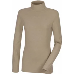 2023 Pikeur Womens Rollneck Top 430000 - Soft Taupe Melange Colour Soft Taupe Melange